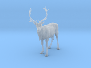 Reindeer 1:16 Standing Female 3 in Clear Ultra Fine Detail Plastic