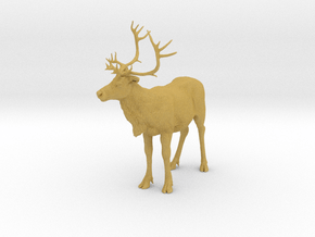 Reindeer 1:9 Standing Female 4 in Tan Fine Detail Plastic