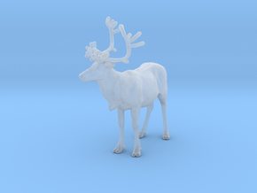 Reindeer 1:48 Standing Female 4 in Clear Ultra Fine Detail Plastic