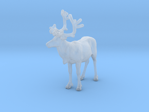 Reindeer 1:64 Standing Female 4 in Clear Ultra Fine Detail Plastic