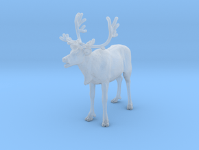 Reindeer 1:48 Female with mouth open in Clear Ultra Fine Detail Plastic