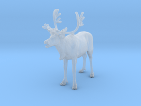Reindeer 1:45 Female with mouth open in Clear Ultra Fine Detail Plastic
