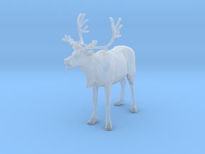 Reindeer 1:35 Female with mouth open in Clear Ultra Fine Detail Plastic