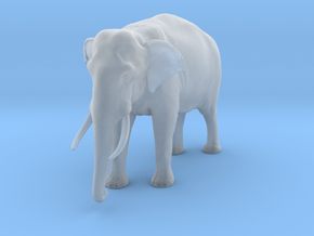 Indian Elephant 1:30 Standing Male in Clear Ultra Fine Detail Plastic