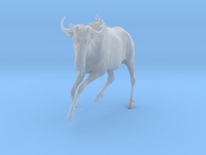 Blue Wildebeest 1:9 Startled Female in Clear Ultra Fine Detail Plastic