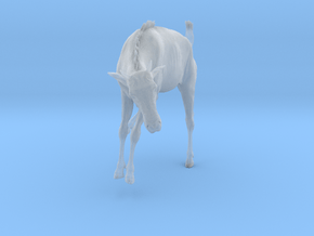 Blue Wildebeest 1:12 Juvenile descends from slope in Clear Ultra Fine Detail Plastic