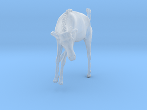 Blue Wildebeest 1:35 Juvenile descends from slope in Clear Ultra Fine Detail Plastic