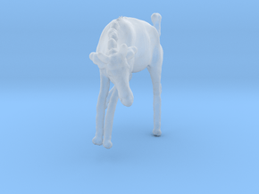 Blue Wildebeest 1:72 Juvenile descends from slope in Clear Ultra Fine Detail Plastic