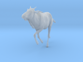 Blue Wildebeest 1:6 Swimming Juvenile 1 in Clear Ultra Fine Detail Plastic