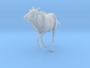 Blue Wildebeest 1:15 Swimming Juvenile 1 in Clear Ultra Fine Detail Plastic