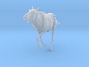 Blue Wildebeest 1:22 Swimming Juvenile 1 in Clear Ultra Fine Detail Plastic