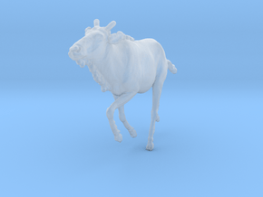 Blue Wildebeest 1:32 Swimming Juvenile 1 in Clear Ultra Fine Detail Plastic