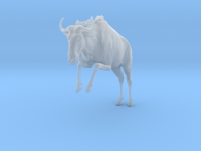 Blue Wildebeest 1:16 Leaping Female 1 in Clear Ultra Fine Detail Plastic