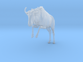 Blue Wildebeest 1:35 Leaping Female 1 in Clear Ultra Fine Detail Plastic