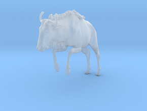 Blue Wildebeest 1:32 Leaping Female 2 in Clear Ultra Fine Detail Plastic