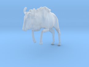 Blue Wildebeest 1:72 Leaping Female 2 in Clear Ultra Fine Detail Plastic