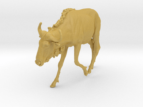 Blue Wildebeest 1:32 Male on uneven surface 1 in Tan Fine Detail Plastic