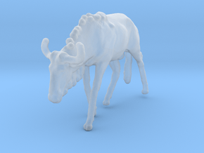 Blue Wildebeest 1:87 Male on uneven surface 2 in Clear Ultra Fine Detail Plastic