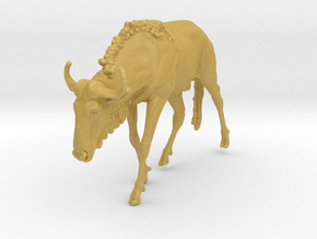 Blue Wildebeest 1:35 Male on uneven surface 2 in Tan Fine Detail Plastic