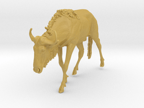 Blue Wildebeest 1:25 Male on uneven surface 2 in Tan Fine Detail Plastic