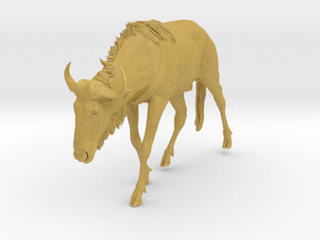 Blue Wildebeest 1:12 Male on uneven surface 2 in Tan Fine Detail Plastic
