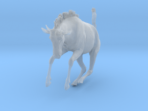 Blue Wildebeest 1:6 Leaping Juvenile in Clear Ultra Fine Detail Plastic