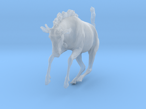 Blue Wildebeest 1:15 Leaping Juvenile in Clear Ultra Fine Detail Plastic