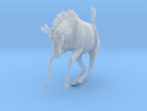 Blue Wildebeest 1:25 Leaping Juvenile in Clear Ultra Fine Detail Plastic