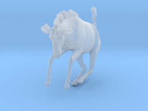 Blue Wildebeest 1:35 Leaping Juvenile in Clear Ultra Fine Detail Plastic
