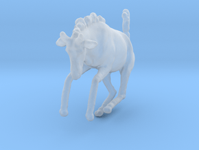 Blue Wildebeest 1:72 Leaping Juvenile in Clear Ultra Fine Detail Plastic