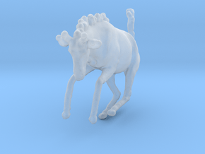 Blue Wildebeest 1:64 Leaping Juvenile in Clear Ultra Fine Detail Plastic