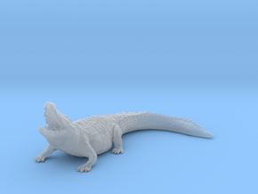 Nile Crocodile 1:35 Lifted head with mouth open in Clear Ultra Fine Detail Plastic