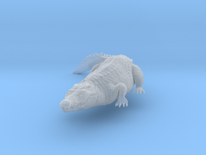 Nile Crocodile 1:16 Smaller one on river bank in Clear Ultra Fine Detail Plastic