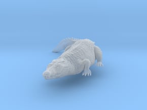 Nile Crocodile 1:20 Smaller one on river bank in Clear Ultra Fine Detail Plastic