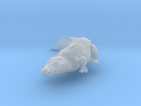 Nile Crocodile 1:32 Smaller one on river bank in Clear Ultra Fine Detail Plastic