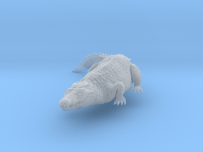 Nile Crocodile 1:9 Smaller one on river bank in Clear Ultra Fine Detail Plastic