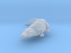 Nile Crocodile 1:72 Smaller one on river bank in Clear Ultra Fine Detail Plastic