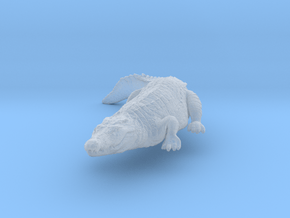 Nile Crocodile 1:48 Smaller one on river bank in Clear Ultra Fine Detail Plastic