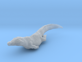 Nile Crocodile 1:12 Smaller one swimming in Clear Ultra Fine Detail Plastic