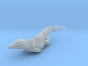Nile Crocodile 1:22 Smaller one swimming in Clear Ultra Fine Detail Plastic