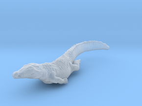 Nile Crocodile 1:87 Smaller one swimming in Clear Ultra Fine Detail Plastic