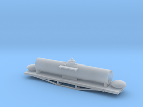 Nz120 Ubs (SULPHURIC ACID) Tank Wagon Body in Clear Ultra Fine Detail Plastic