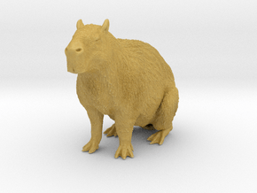 Capybara 1:9 Sitting Female in Tan Fine Detail Plastic