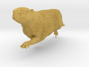 Capybara 1:6 Swimming Male in Tan Fine Detail Plastic