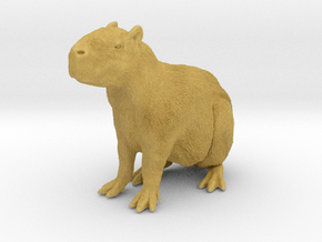 Capybara 1:9 Sitting Young in Tan Fine Detail Plastic