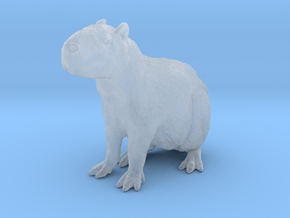 Capybara 1:9 Sitting Young in Clear Ultra Fine Detail Plastic