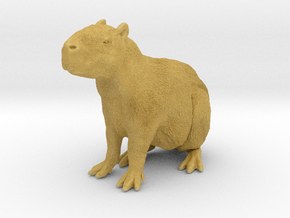 Capybara 1:12 Sitting Young in Tan Fine Detail Plastic