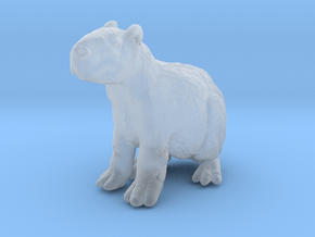 Capybara 1:64 Sitting Young in Clear Ultra Fine Detail Plastic