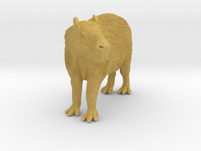Capybara 1:22 Standing Female in Tan Fine Detail Plastic