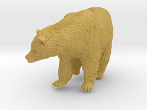 Grizzly Bear 1:6 Female standing in waterfall in Tan Fine Detail Plastic